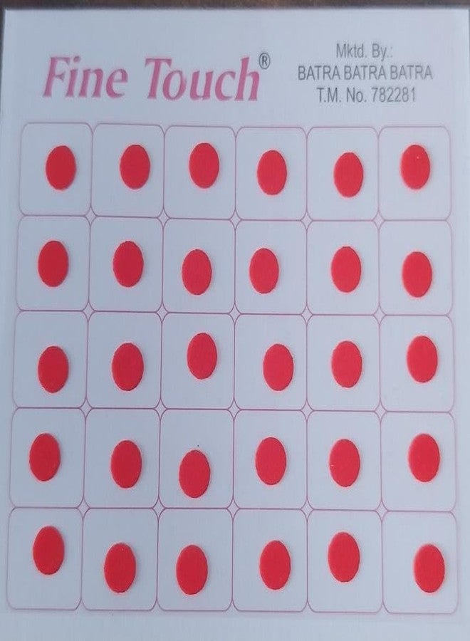 Fine Touch 720 Bindi Count Red Color Multi Size Polka Dots Indian Daily Use or Craft work Bindi (Red) - Image 5